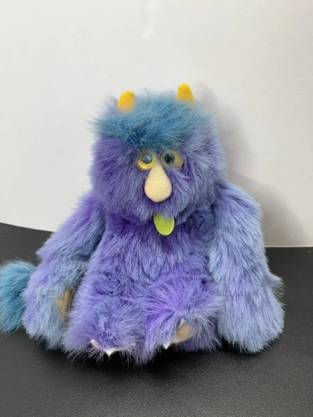 1980's Russ Berrie Weirdo Willy Plush Stuffed Animal Purple Monster NEEDs TLC